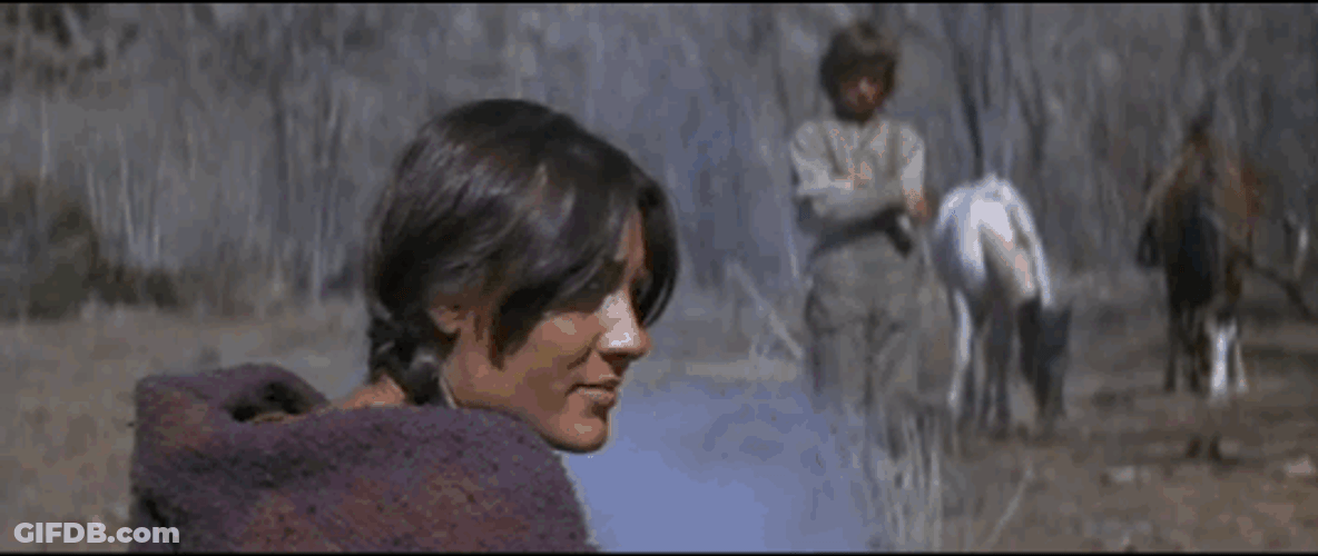 Jeremiah Johnson Delle Bolton Talking Camp Mountain GIF