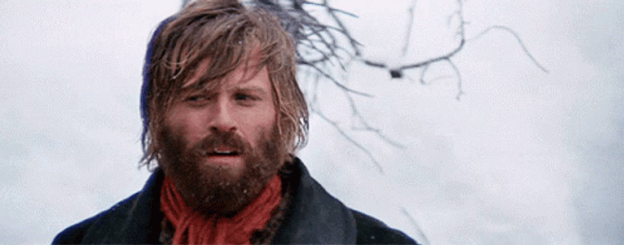 Jeremiah Johnson Shocked Confused Winter Snow GIF