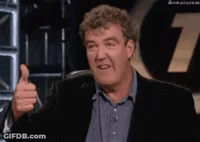 Jeremy Clarkson Passive Aggressive Thumbs Up GIF