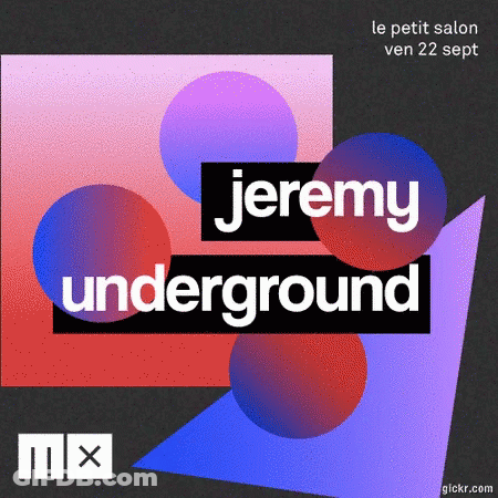 Jeremy Underground Advertisement Purple Blue Background GIF