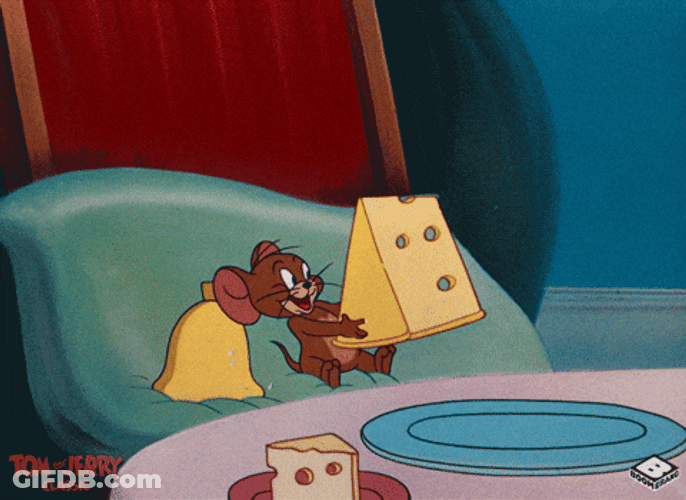 Jerry Ate The Entire Cheesy Chunk GIF