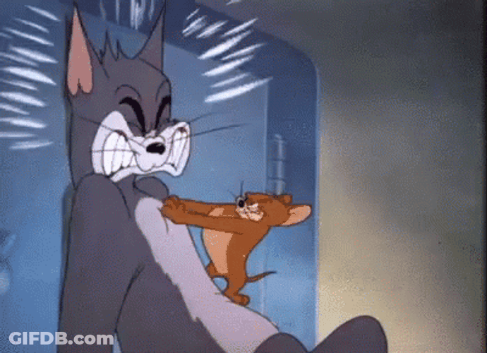 Jerry Beat Up Tom Non Stop GIF