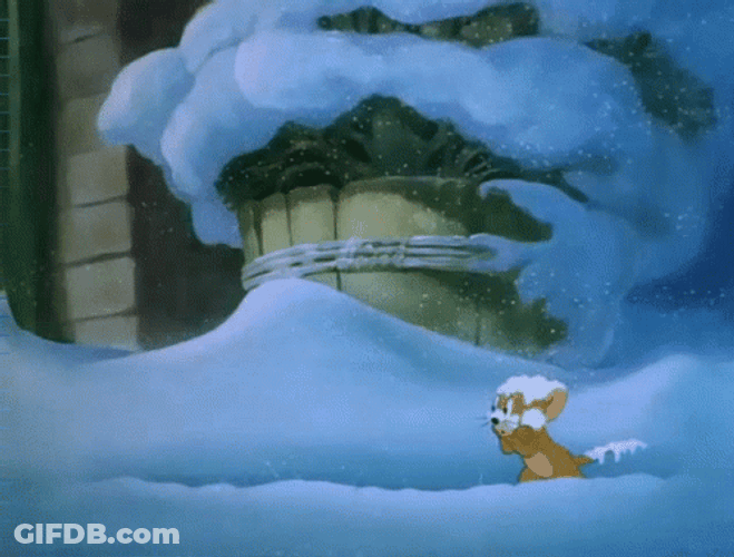 Jerry Freeze Outside GIF