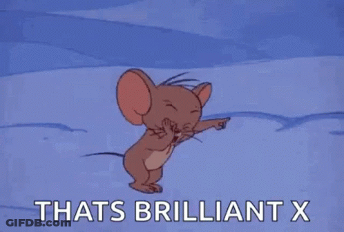 Jerry From Tom And Jerry Is Laughing And Jumping In The Snow . GIF