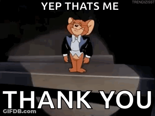Jerry From Tom And Jerry Is Wearing A Tuxedo And Bow Tie And Is Standing On A Stage . GIF