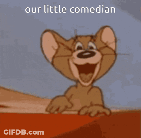 Jerry From Tom And Jerry Laughing And Pointing GIF