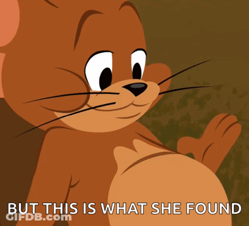 Jerry From Tom And Jerry Saying But This Is What She Found GIF