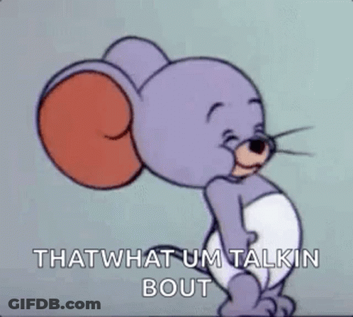 Jerry From Tom And Jerry Smiling And Talking GIF