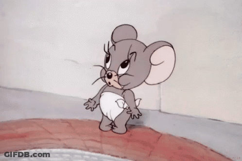 Jerry From Tom And Jerry Standing On Bridge GIF