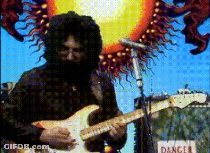 Jerry Garcia Freestyle Guitar GIF