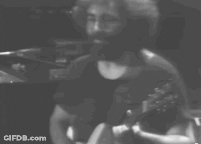 Jerry Garcia On Grayscale GIF