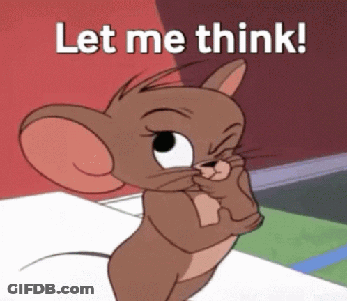Jerry Holding Chin Saying Let Me Think GIF