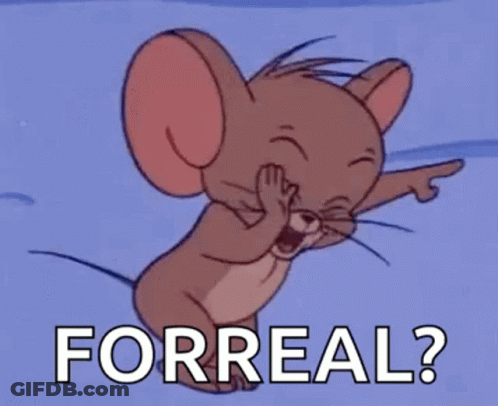 Jerry Laughing And Pointing Saying Forreal GIF