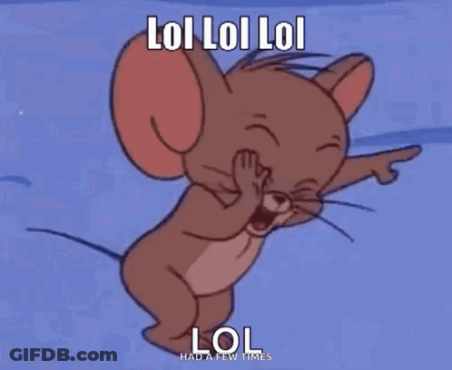 Jerry Laughing Covering Mouth GIF