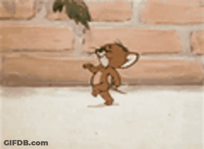 Jerry Mouse Enjoying Casual Walk GIF