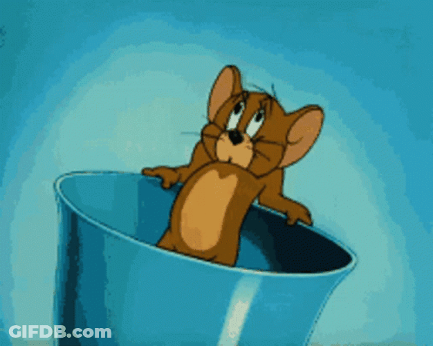 Jerry Mouse In Love Heart Beating Loud GIF
