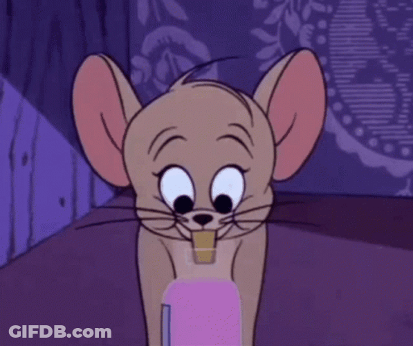 Jerry Mouse Making A Plotting Face GIF
