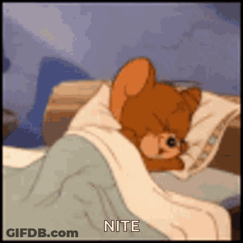 Jerry Mouse Peaceful Happy Sleeping Good Night GIF