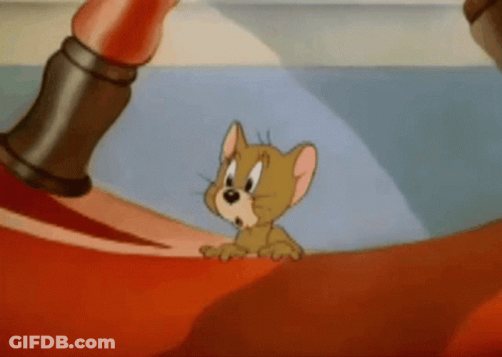 Jerry Mouse Slapping Himself GIF
