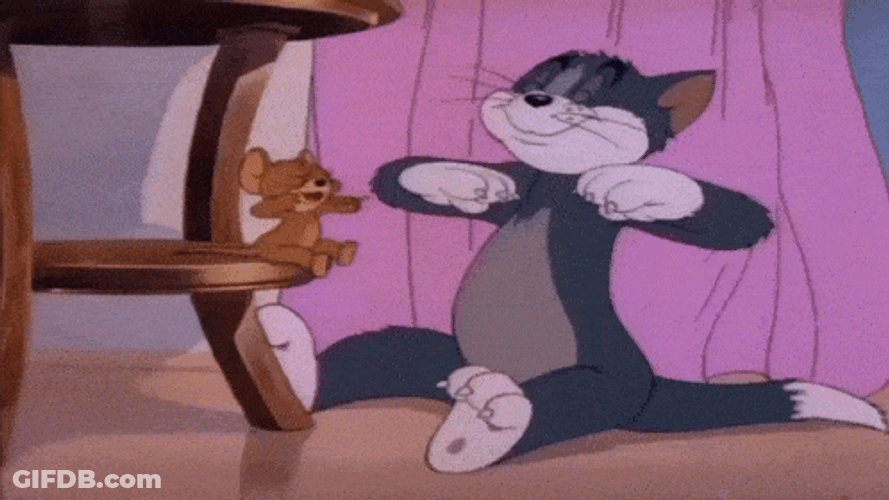 Jerry Mouse Tom Cat Cute Playing Together GIF