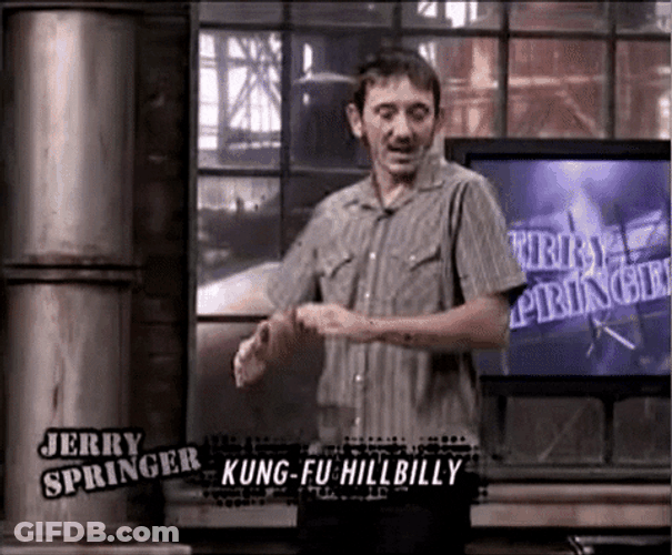 Jerry Springer Tv Series Karate Chop GIF