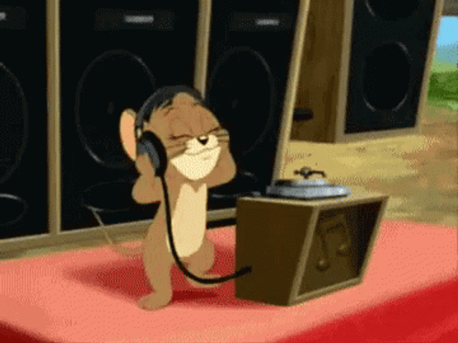 Jerry The DJ Listening Intently GIF