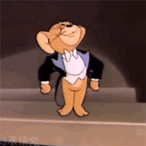 Jerry The Mouse Bowing Down GIF