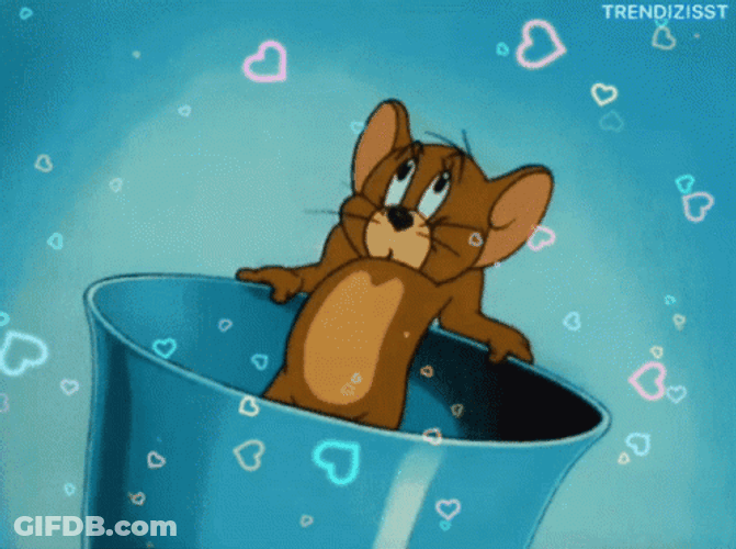 Jerry The Mouse Heartbeat For His Crush GIF