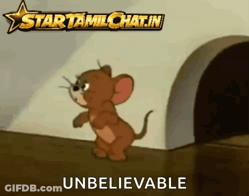 Jerry Tom And Jerry Saying Unbelievable By Hole GIF