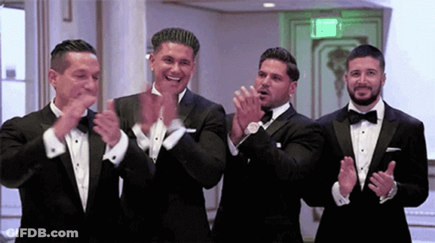 Jersey Shore Boys Clapping GIF