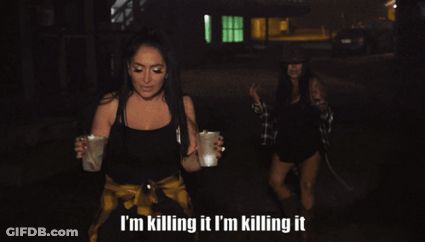 Jersey Shore Drunk Killing It GIF