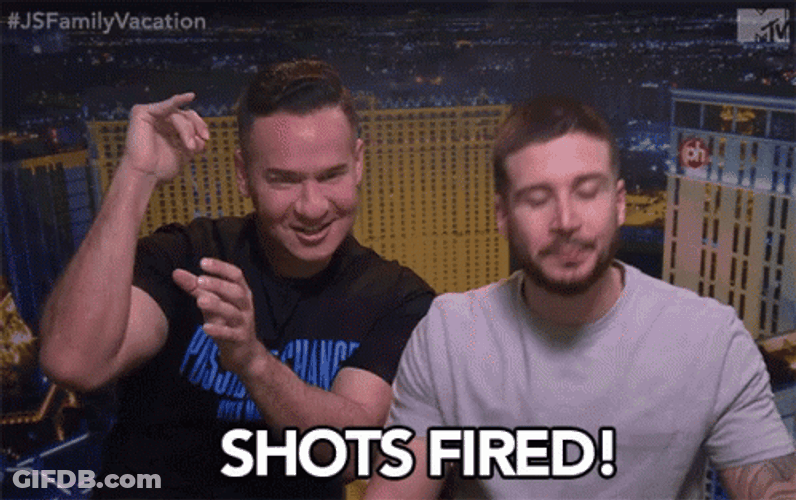 Jersey Shore Mike And Vinny Shots Fired GIF