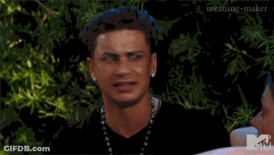 Jersey Shore Pauly D Concerned Look GIF