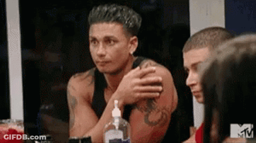 Jersey Shore Pauly D Staring GIF