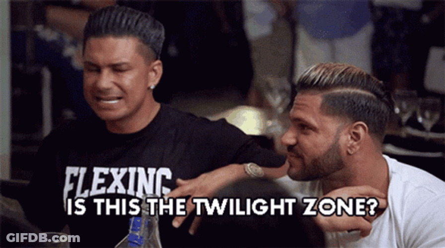 Jersey Shore Pauly Is This The Twilight Zone GIF