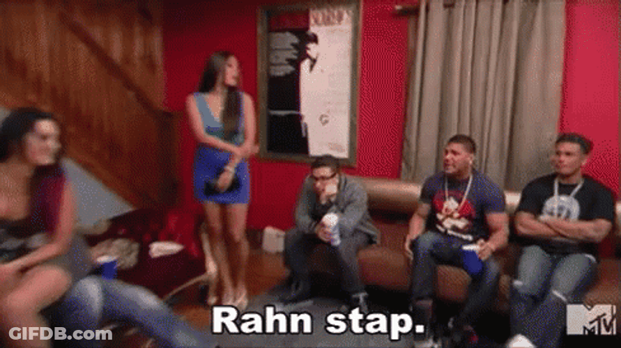 Jersey Shore Rahn Stap GIF