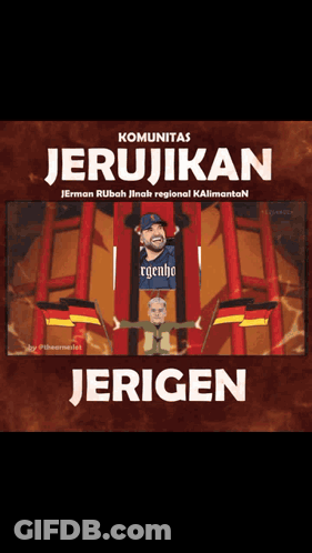 Jerujikan Jerigen Poster White Letters GIF