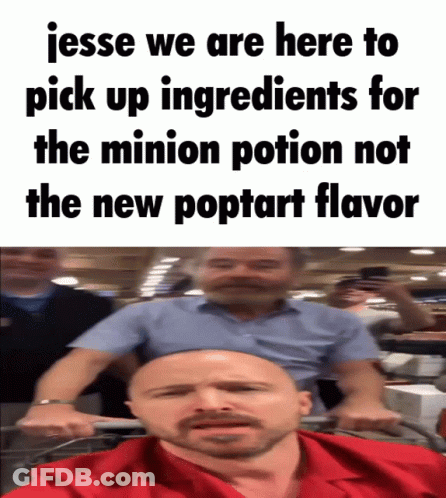 Jesse Picking Ingredients For Minion Potion GIF
