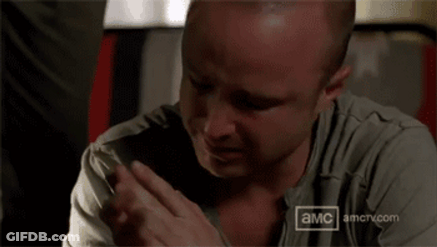 Jesse Pinkman Happy Crying GIF