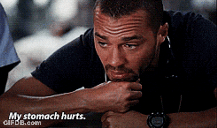 Jesse Williams Bubble Stomach Hurts GIF