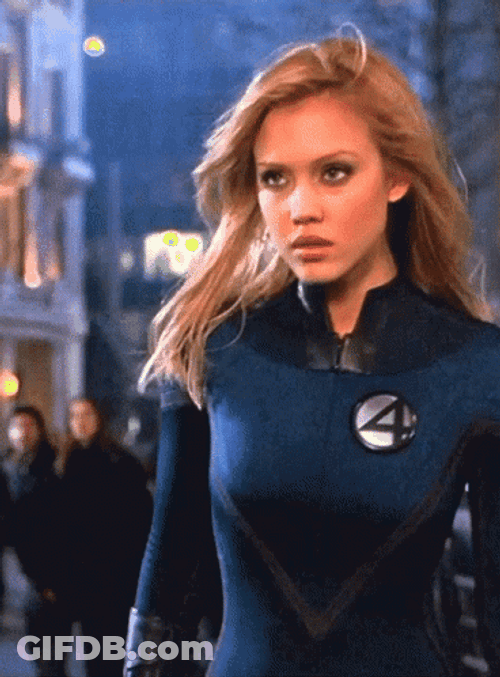 Jessica Alba Serious Fighting Face GIF