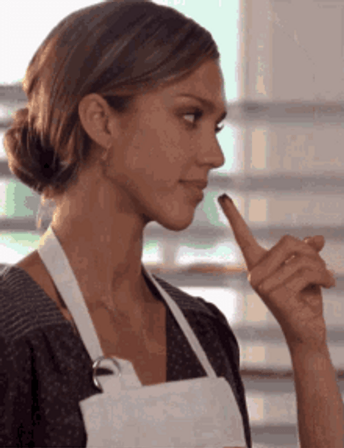 Jessica Alba Sexy Finger Sucking GIF