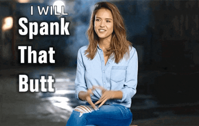 Jessica Alba Spanking GIF