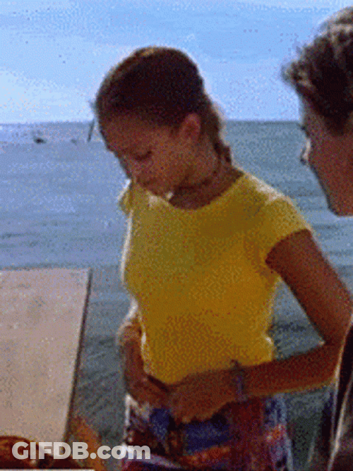 Jessica Alba Taking Off Shorts And Tees GIF