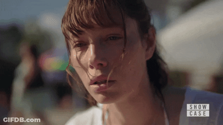 Jessica Biel Looking Up The Sinner GIF