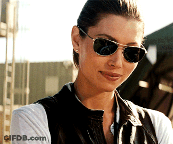 Jessica Biel Wearing Sunglasses The A Team GIF