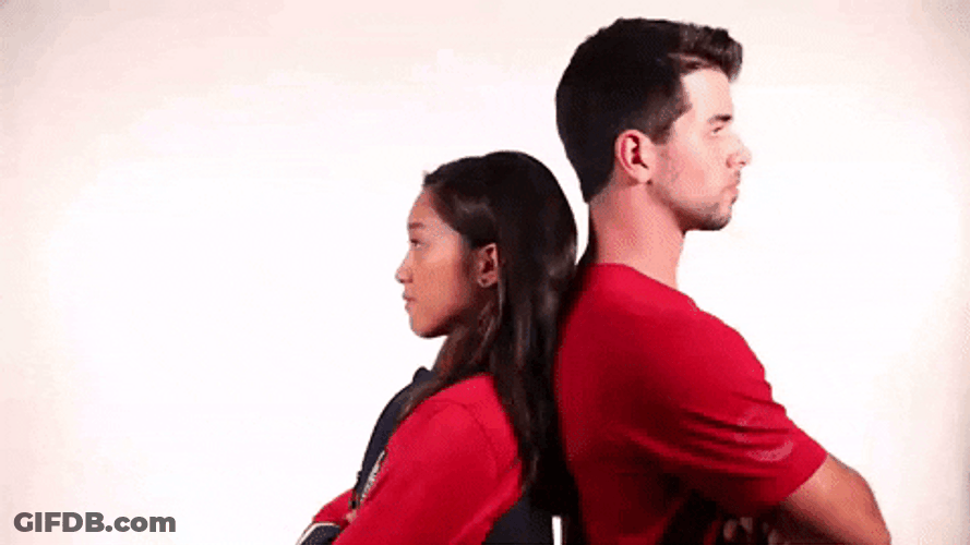Jessica Calalang Brian Johnson Back To Back GIF