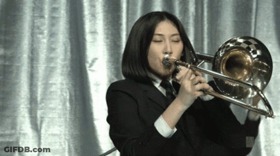 Jessica Chandra Playing Sad Trombone GIF