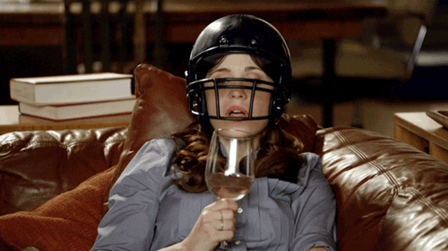 Jessica Day Weird Wine Drinking GIF