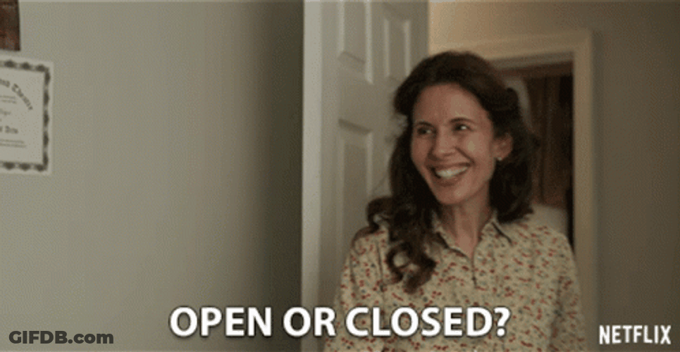 Jessica Hecht Open Or Closed Door GIF